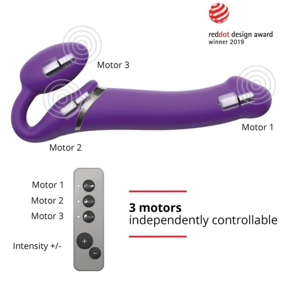 Страпон безремневой Vibrating Strap-on-me M